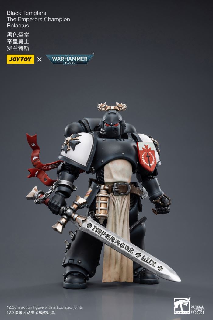 Black Templar Redeemer Dreadnought / Emperor Warrior Rolandes / Dark Angel Lazarus Mentor 1/18