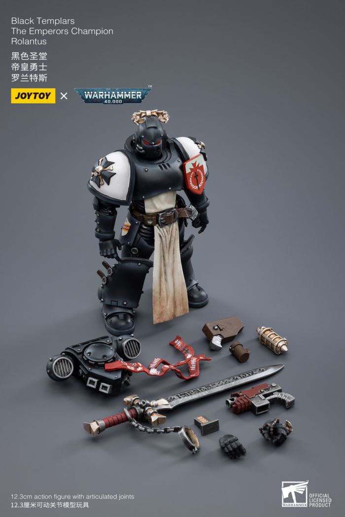 Black Templar Redeemer Dreadnought / Emperor Warrior Rolandes / Dark Angel Lazarus Mentor 1/18