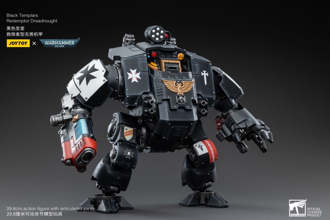 Black Templar Redeemer Dreadnought / Emperor Warrior Rolandes / Dark Angel Lazarus Mentor 1/18