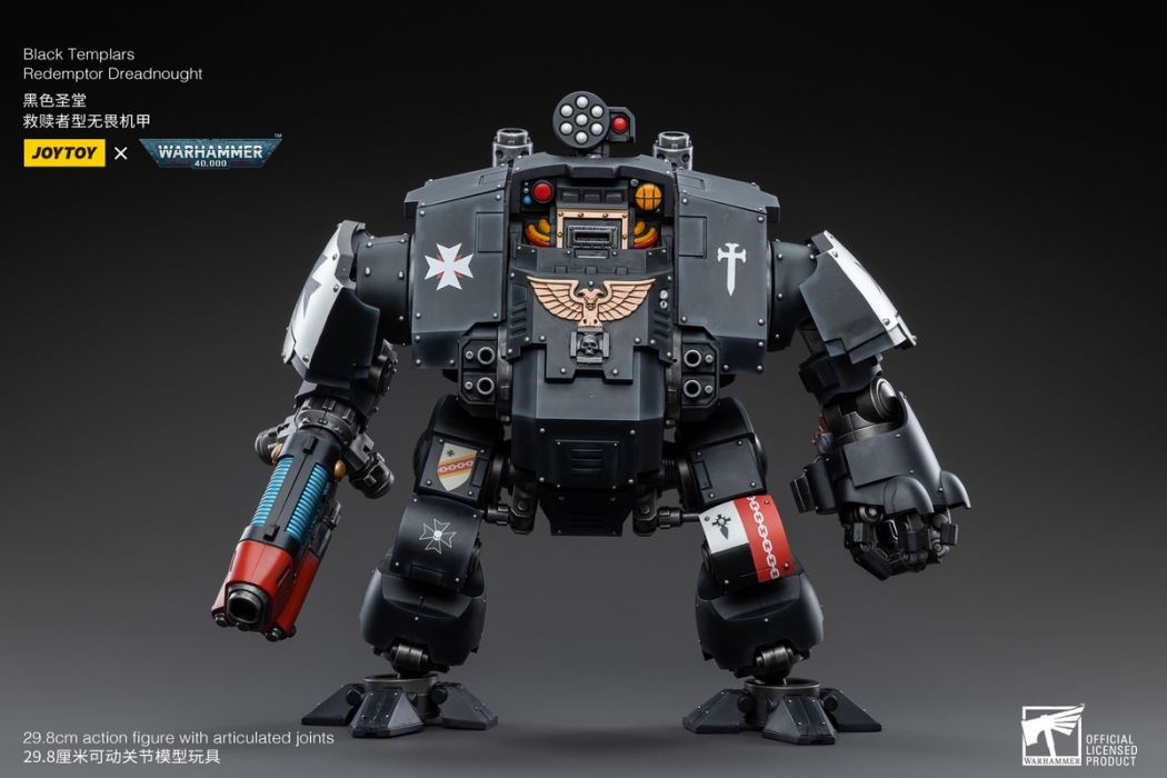 Black Templar Redeemer Dreadnought / Emperor Warrior Rolandes / Dark Angel Lazarus Mentor 1/18