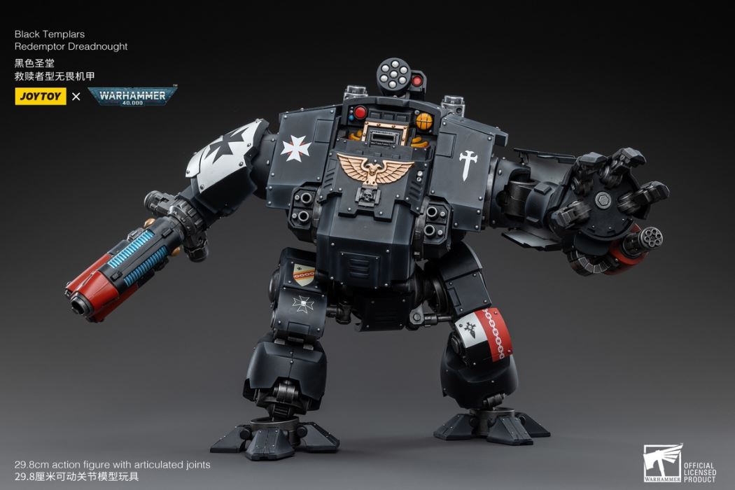 Black Templar Redeemer Dreadnought / Emperor Warrior Rolandes / Dark Angel Lazarus Mentor 1/18