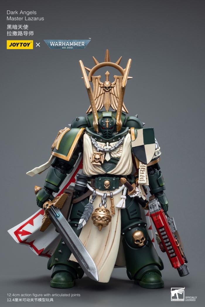 Black Templar Redeemer Dreadnought / Emperor Warrior Rolandes / Dark Angel Lazarus Mentor 1/18