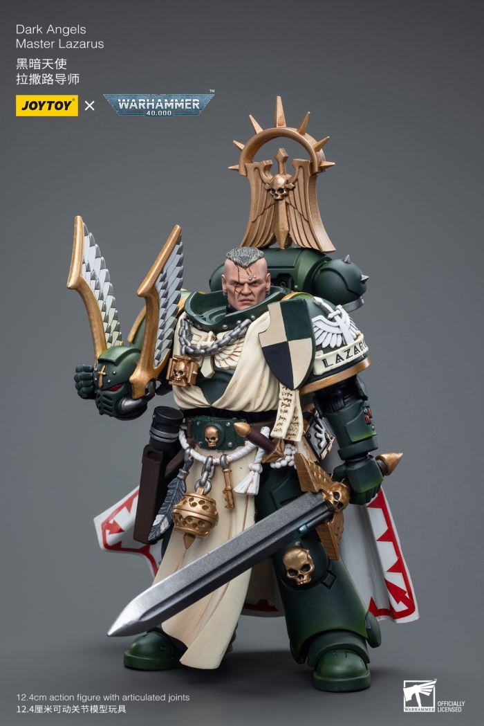 Black Templar Redeemer Dreadnought / Emperor Warrior Rolandes / Dark Angel Lazarus Mentor 1/18