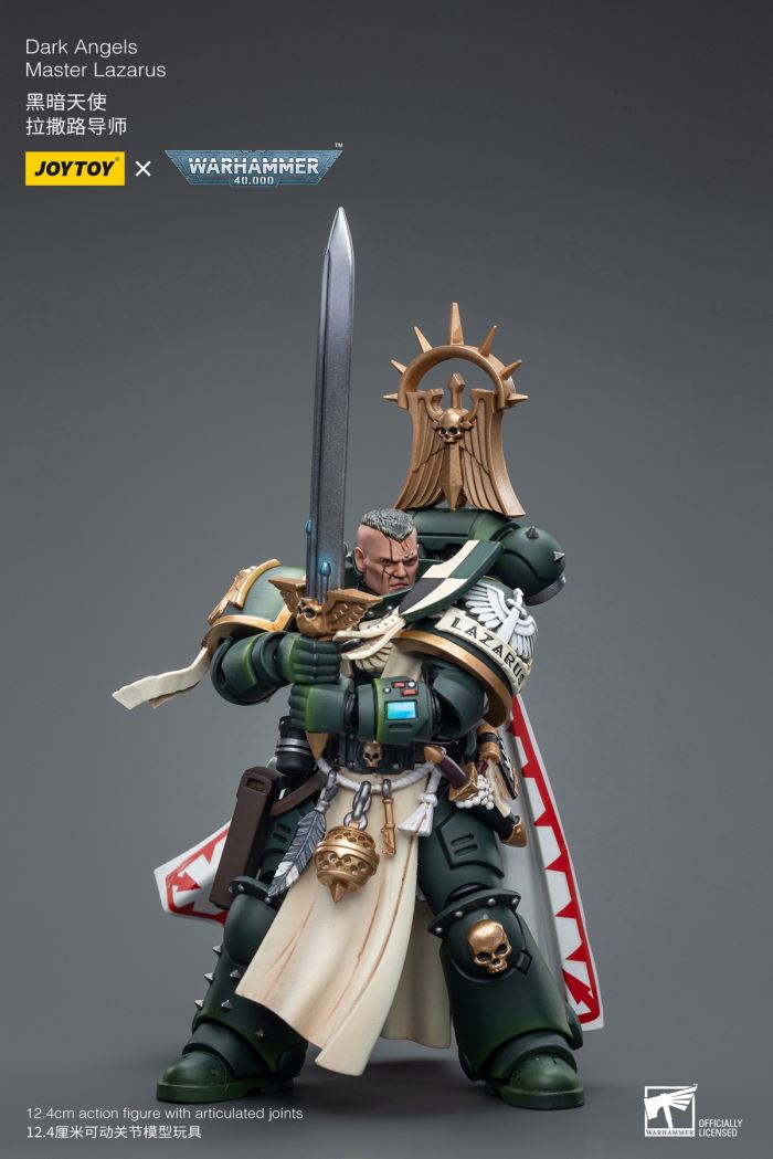 Black Templar Redeemer Dreadnought / Emperor Warrior Rolandes / Dark Angel Lazarus Mentor 1/18