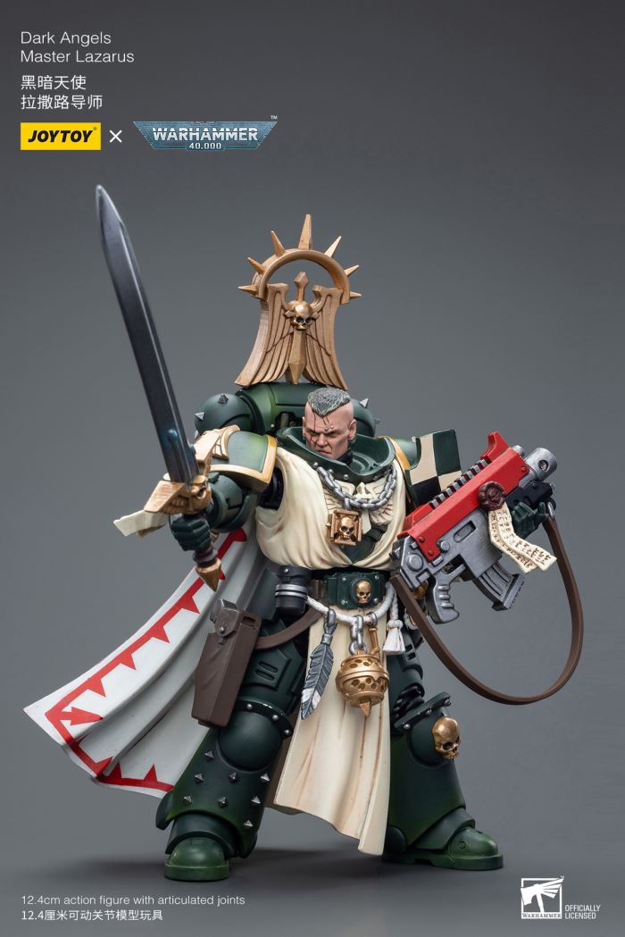 Black Templar Redeemer Dreadnought / Emperor Warrior Rolandes / Dark Angel Lazarus Mentor 1/18