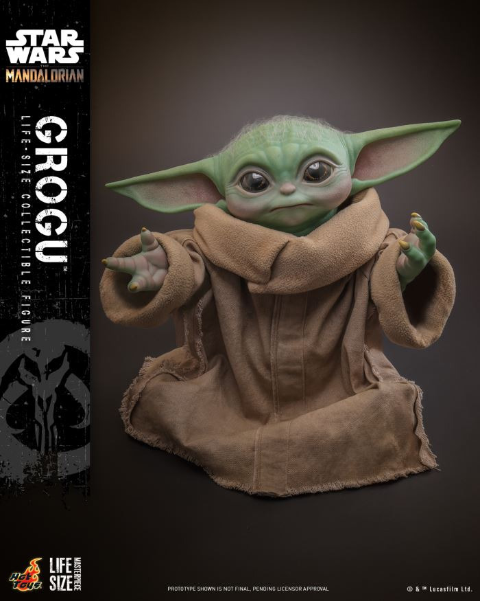 The Mandalorian 1/1 scale figure Grogu (with carrying bag)