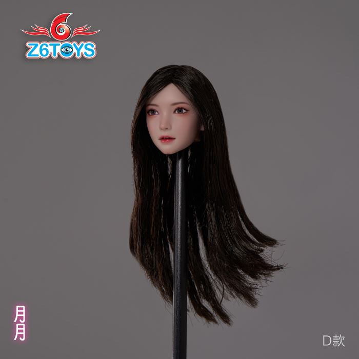 Asian beauty head sculpture 1/6