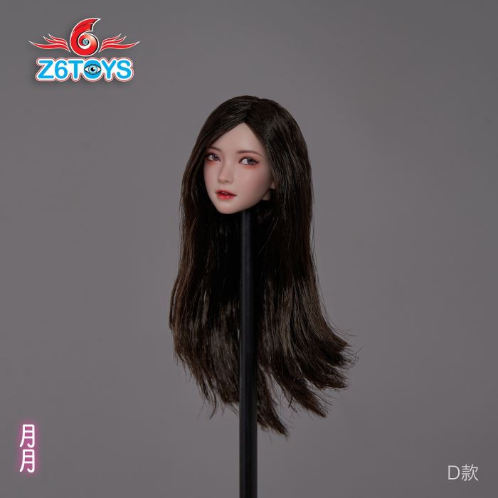 Asian beauty head sculpture 1/6