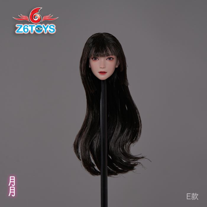 Asian beauty head sculpture 1/6