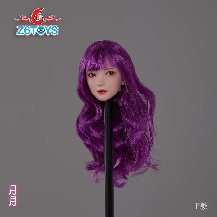 Asian beauty head sculpture 1/6