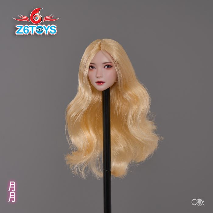 Asian beauty head sculpture 1/6