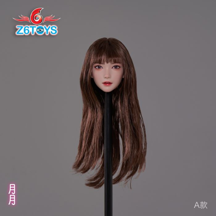 Asian beauty head sculpture 1/6