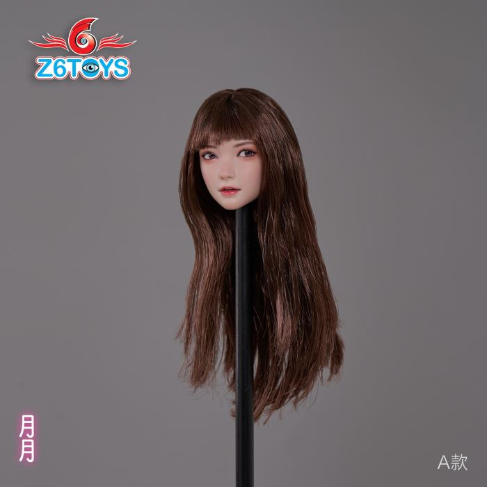 Asian beauty head sculpture 1/6