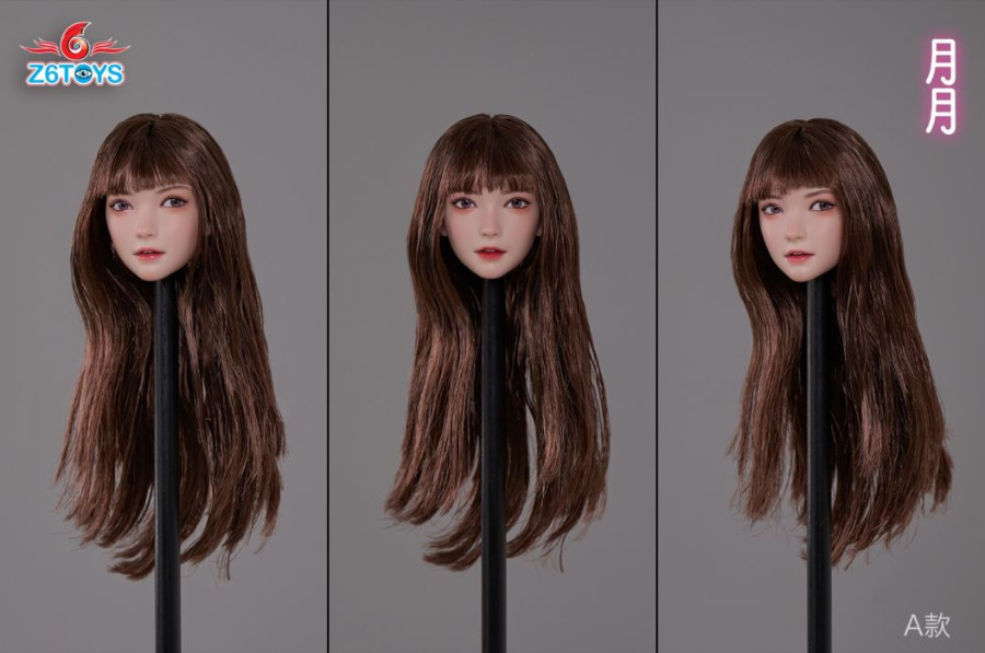 Asian beauty head sculpture 1/6