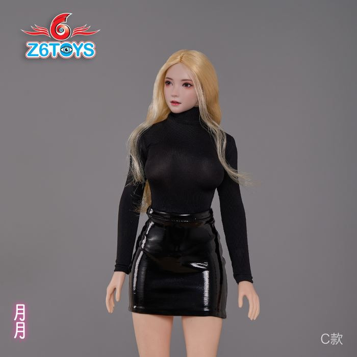 Asian beauty head sculpture 1/6