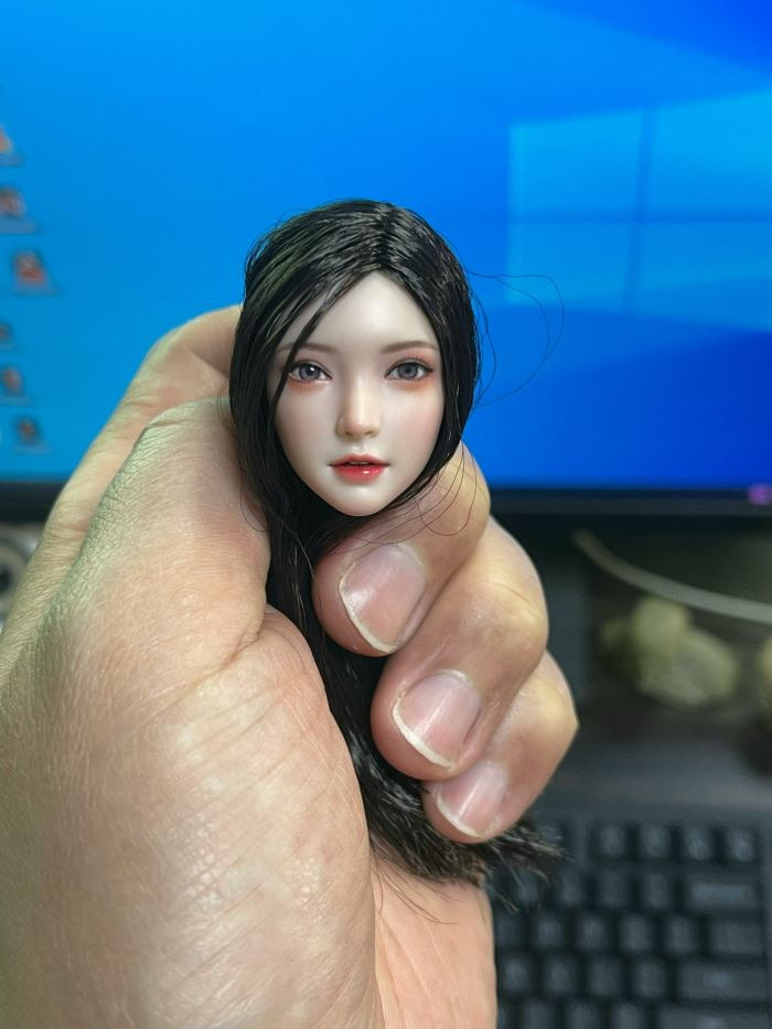 Asian beauty head sculpture 1/6