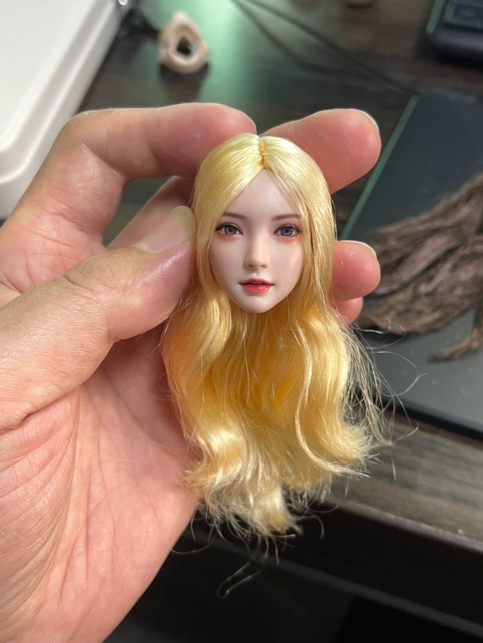 Asian beauty head sculpture 1/6
