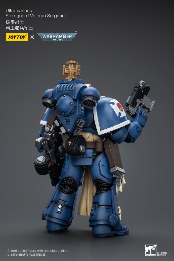 Ultramarines - Veteran Sergeant of the Guard / Veteran of the Guard / Primaris Chaplain Brother Wanrus 1/18