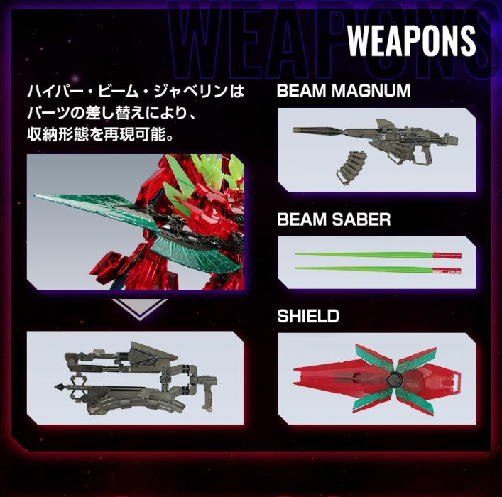 HG 1/144 Fully Equipped Unicorn Gundam (Final Battle Specification) Ver.GSF [Clear Color]