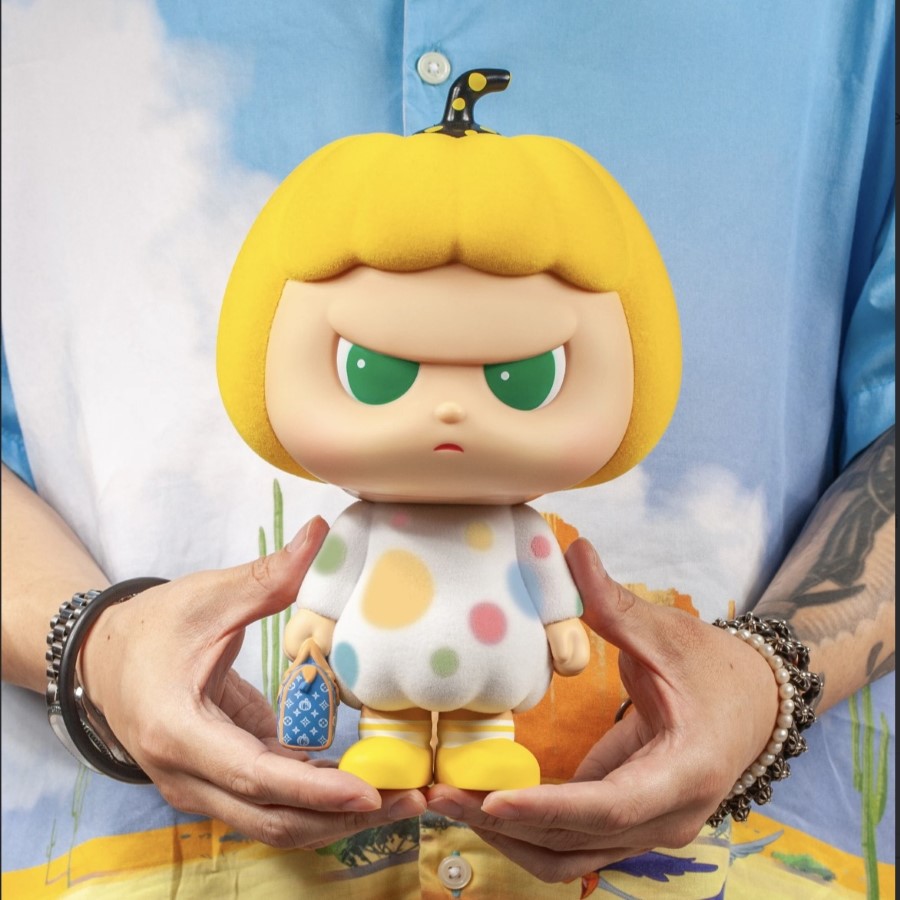 Pumpkin Miku // Fluffy Puffy Flocked Pumpkin Girl