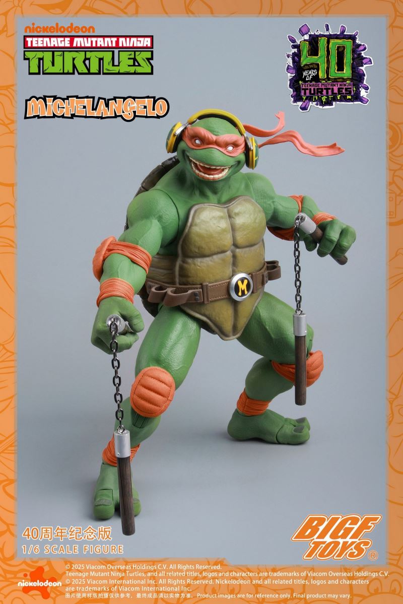 TNMT Michelangelo 40th Anniversary Edition 1/6