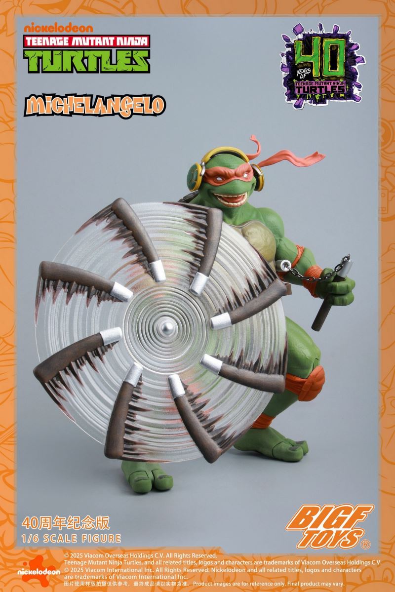 TNMT Michelangelo 40th Anniversary Edition 1/6
