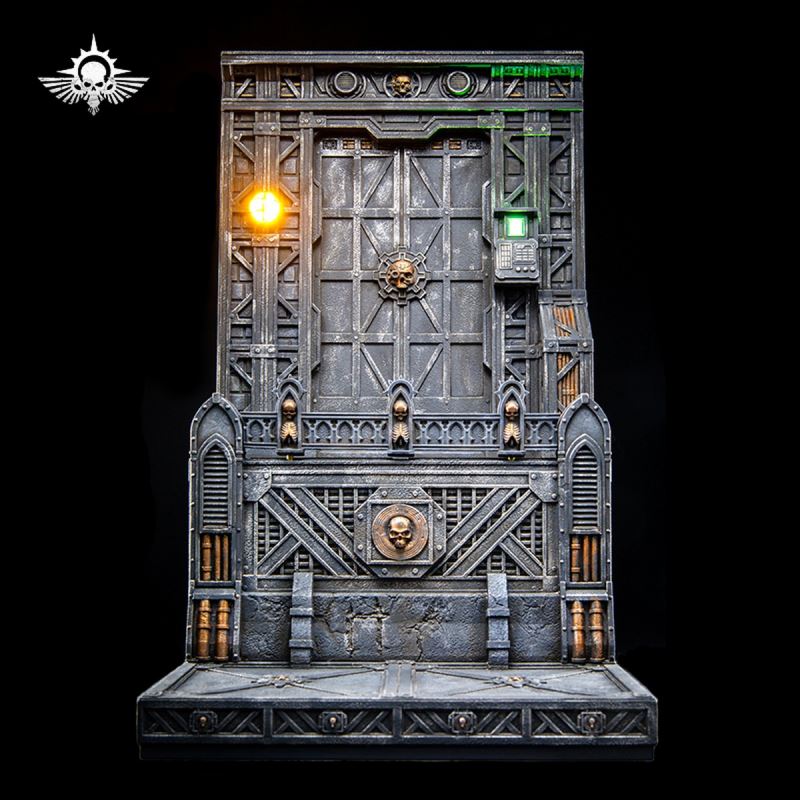 Steel Cast Warhammer Brother Mountain Base (Hive City Version)