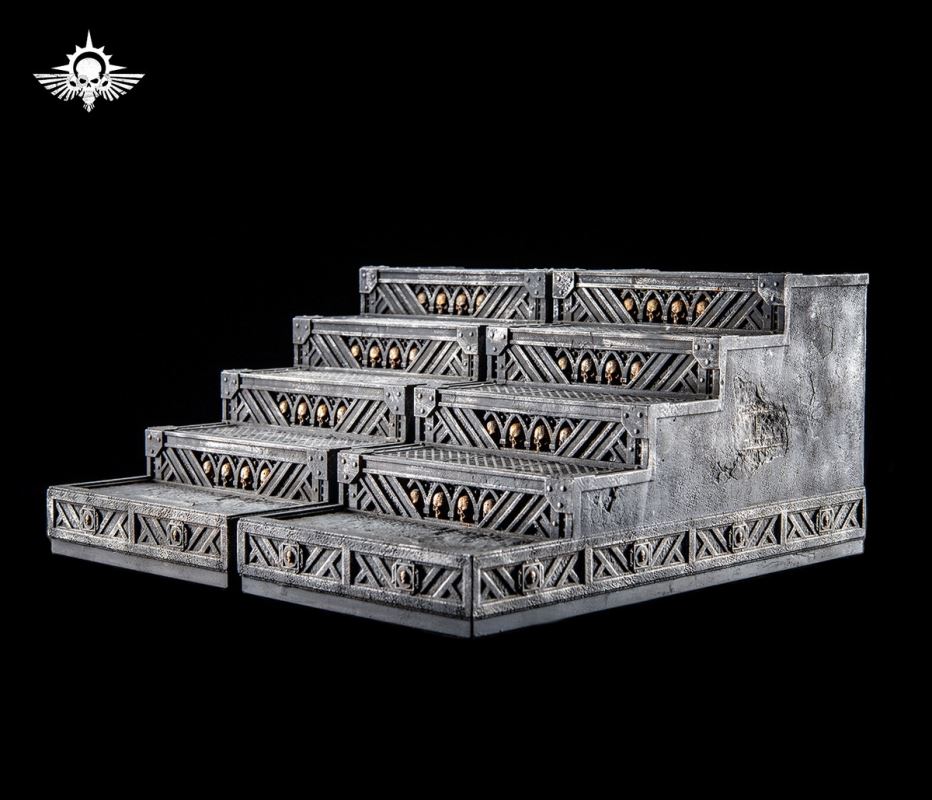 Steel Cast Warhammer Brother Mountain Base (Hive City Version)