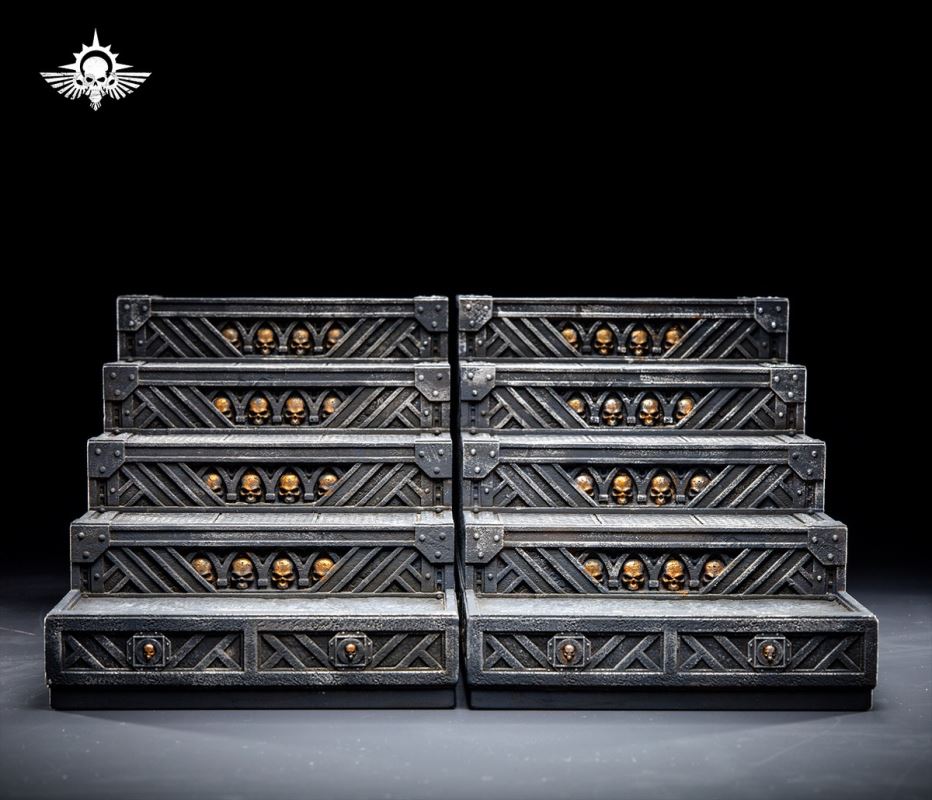 Steel Cast Warhammer Brother Mountain Base (Hive City Version)