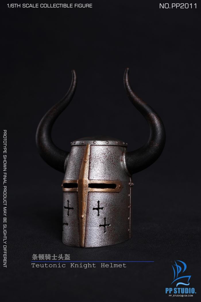Teutonic Knight Alloy Helmet Set 1/6
