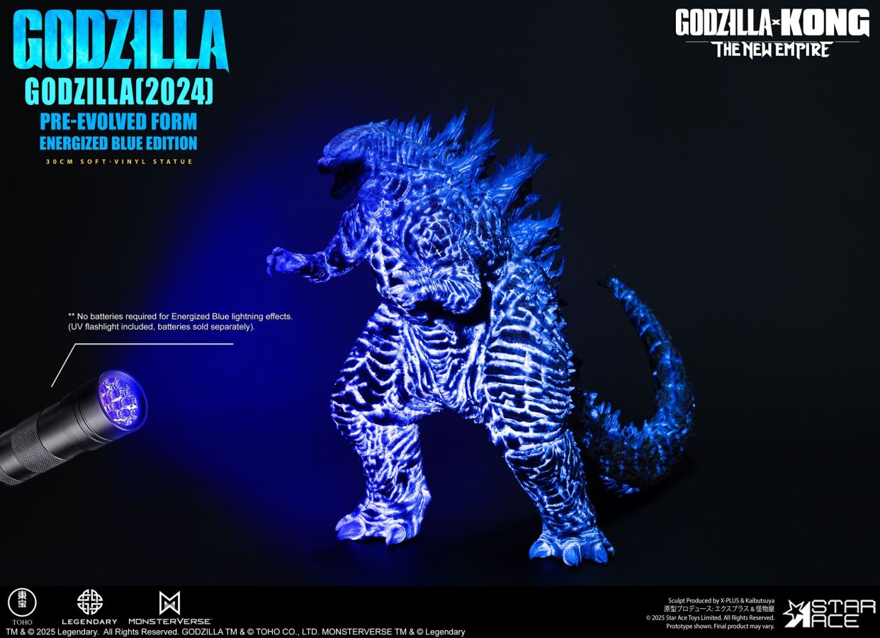 Godzilla 2024 Pre-Evolved Form Energized Blue (Godzilla X Kong: The New Empire)