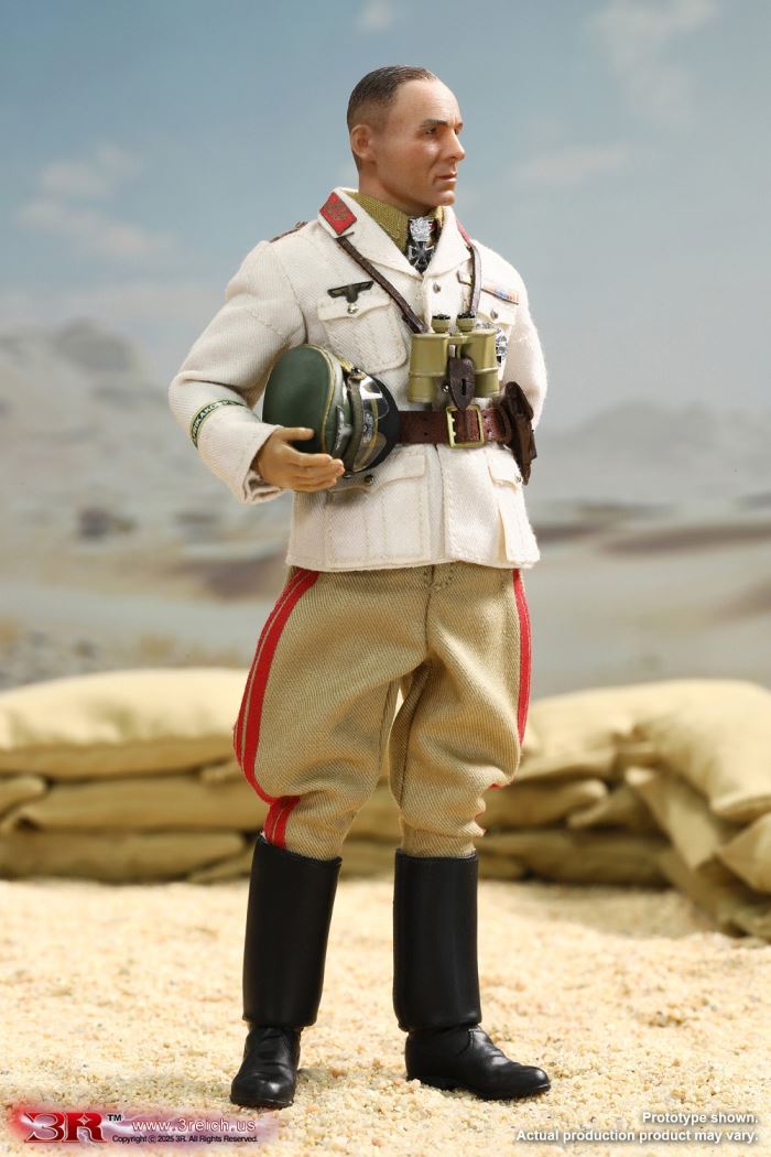 WWII German North African Corps Desert Fox - Erwin Rommel 1/12