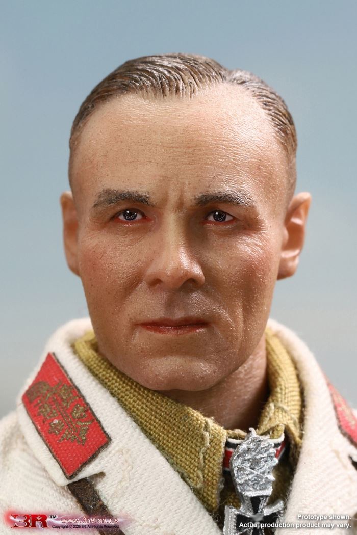 WWII German North African Corps Desert Fox - Erwin Rommel 1/12