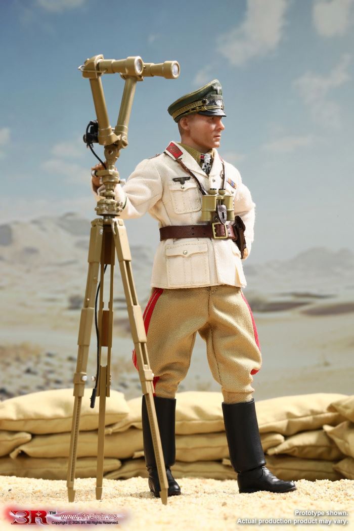 WWII German North African Corps Desert Fox - Erwin Rommel 1/12