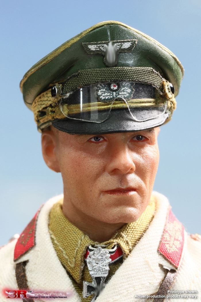 WWII German North African Corps Desert Fox - Erwin Rommel 1/12