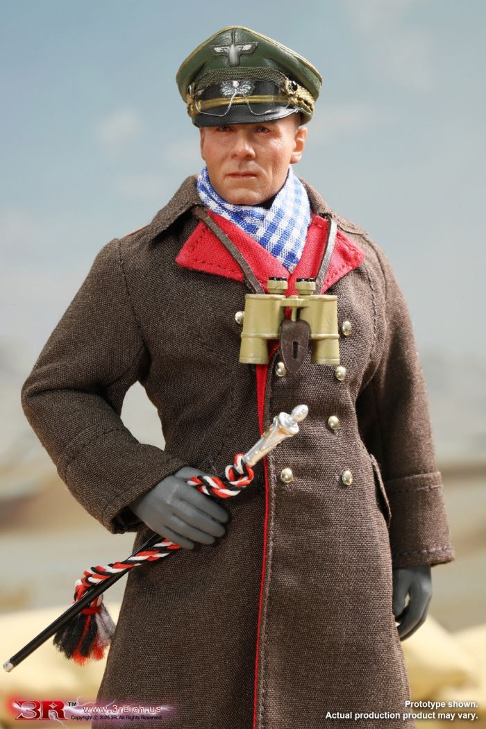WWII German North African Corps Desert Fox - Erwin Rommel 1/12