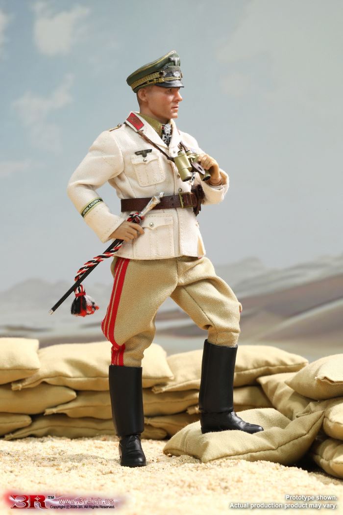 WWII German North African Corps Desert Fox - Erwin Rommel 1/12
