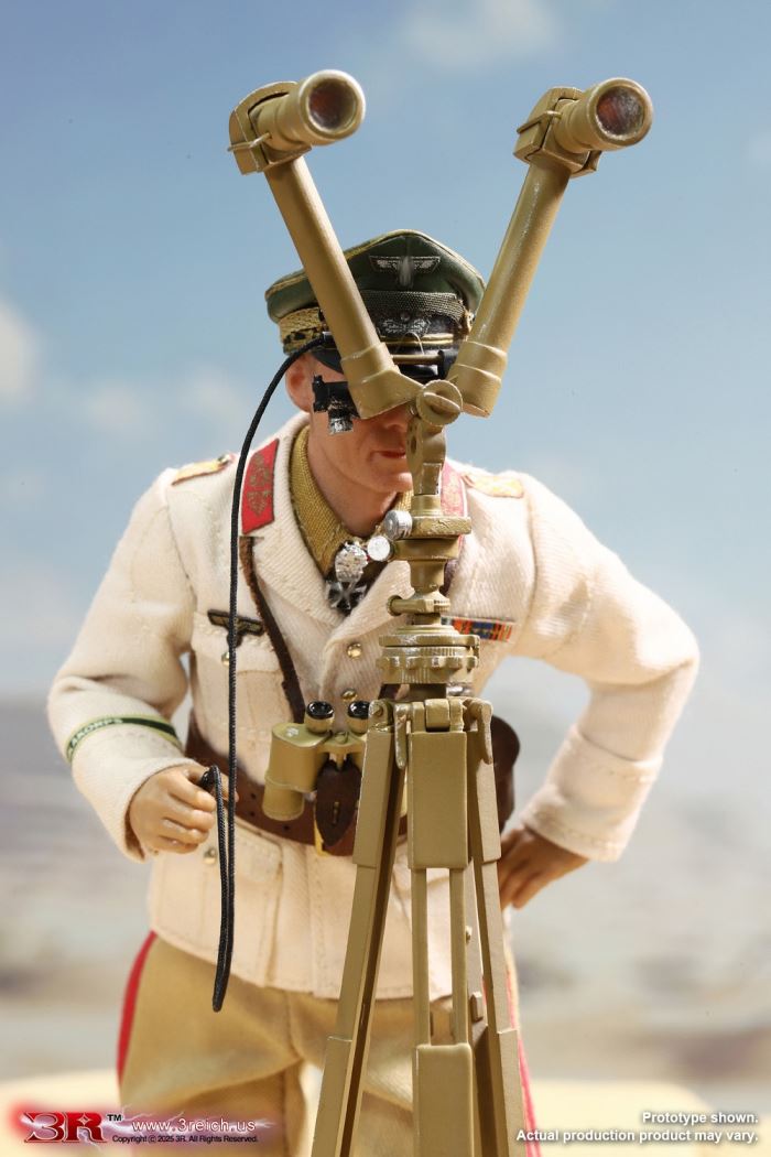 WWII German North African Corps Desert Fox - Erwin Rommel 1/12