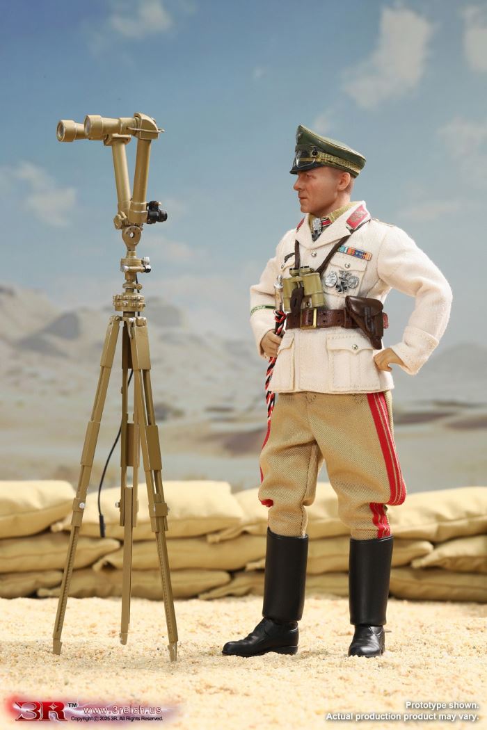 WWII German North African Corps Desert Fox - Erwin Rommel 1/12