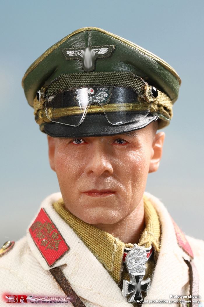 WWII German North African Corps Desert Fox - Erwin Rommel 1/12