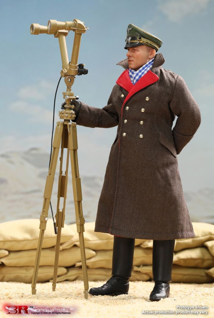 WWII German North African Corps Desert Fox - Erwin Rommel 1/12