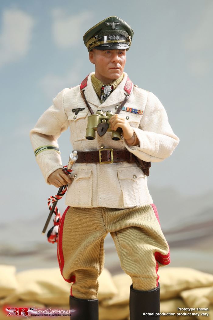 WWII German North African Corps Desert Fox - Erwin Rommel 1/12