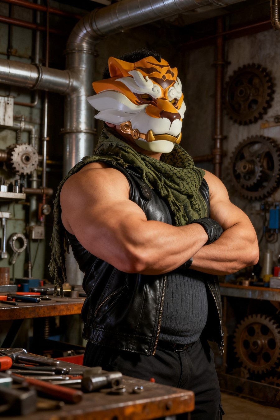 Tiger Head Mask