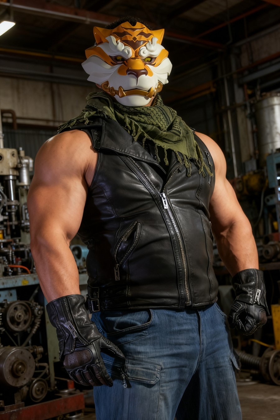 Tiger Head Mask