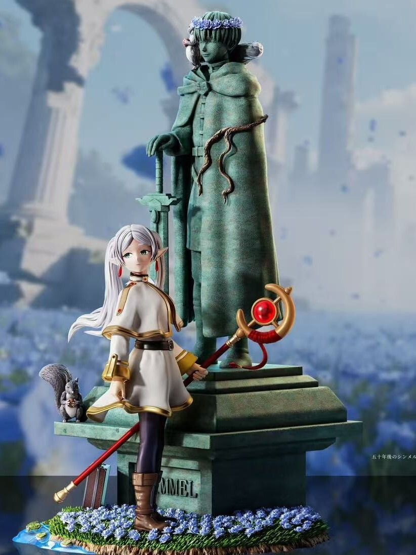 Frieren & Himmel Statue - Frieren: Beyond Journey's End