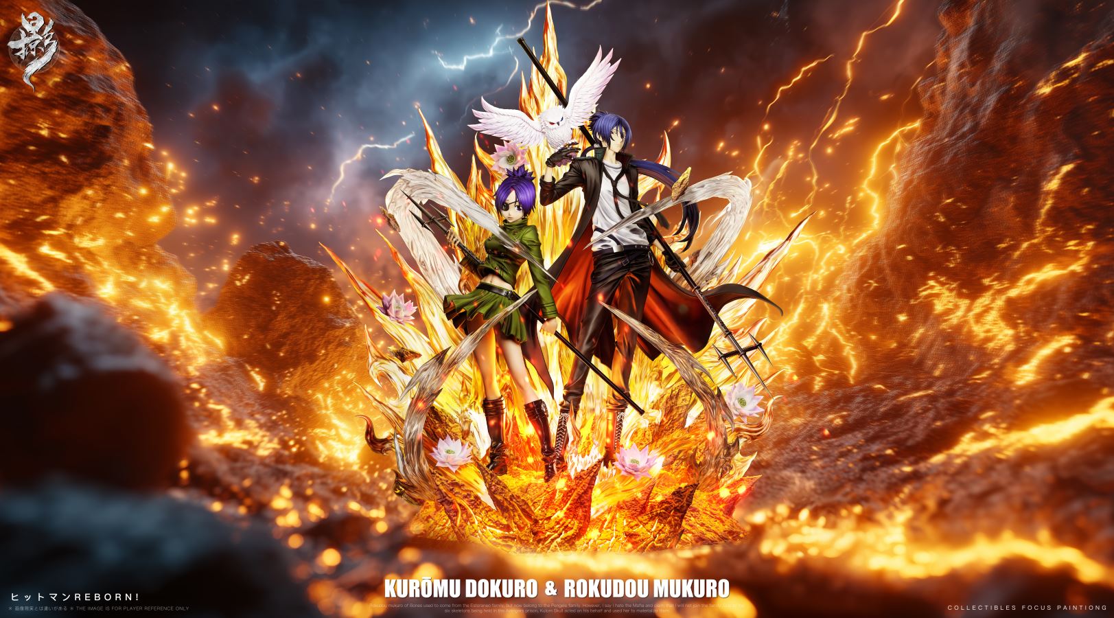 Kuromu Dokuro and Rokudou Mukuro - Reborn