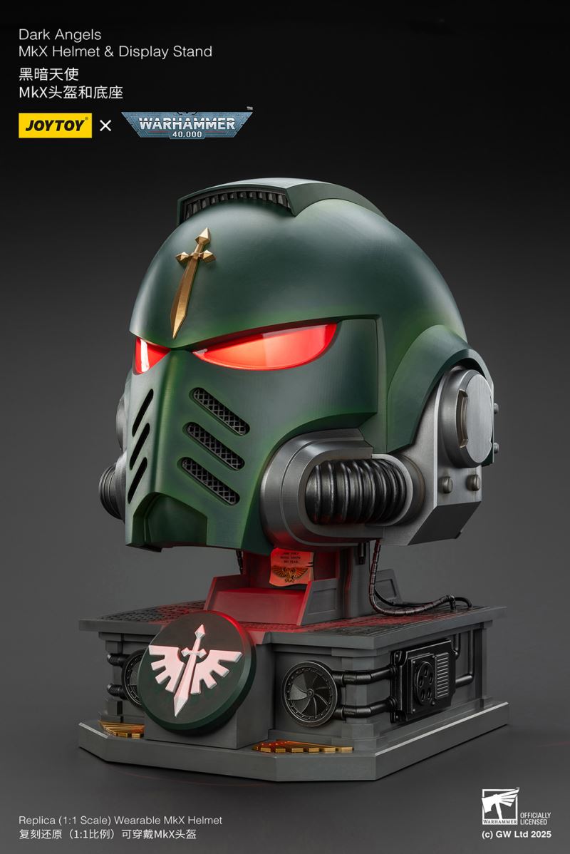 Dark Angels MkX Helmet & Display Stand