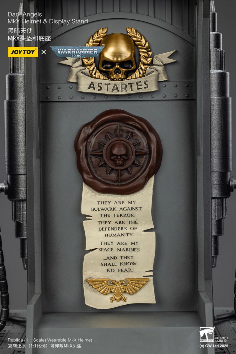 Dark Angels MkX Helmet & Display Stand