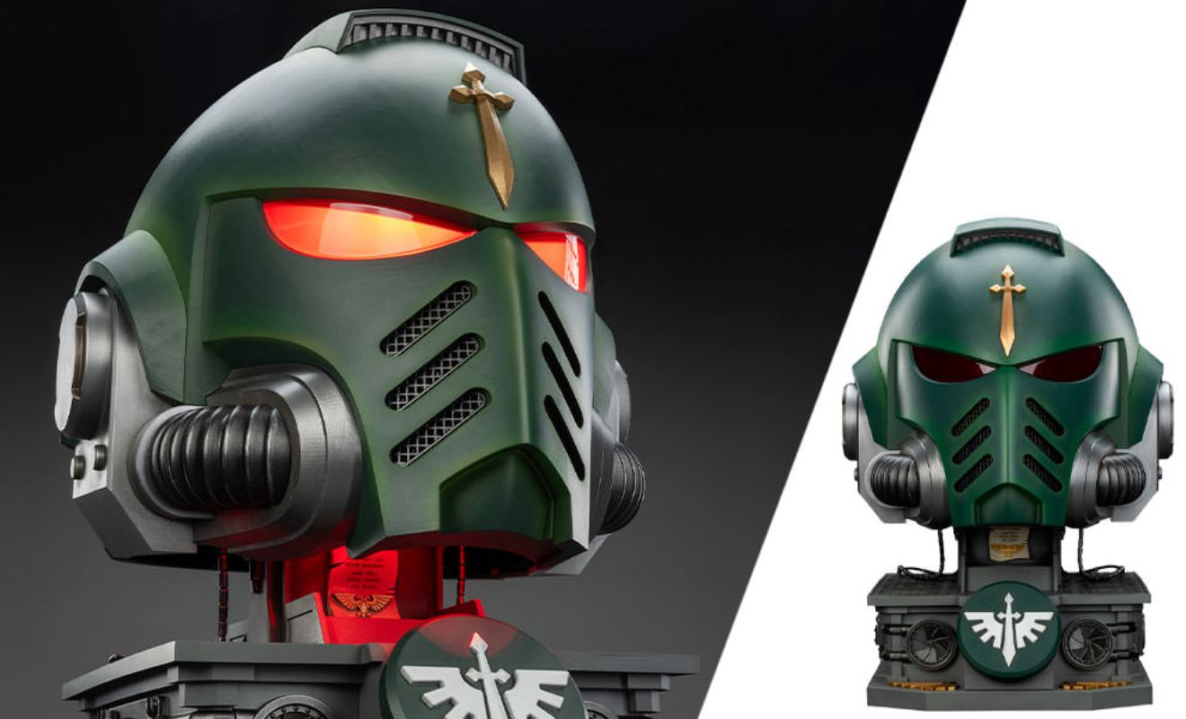 Dark Angels MkX Helmet & Display Stand