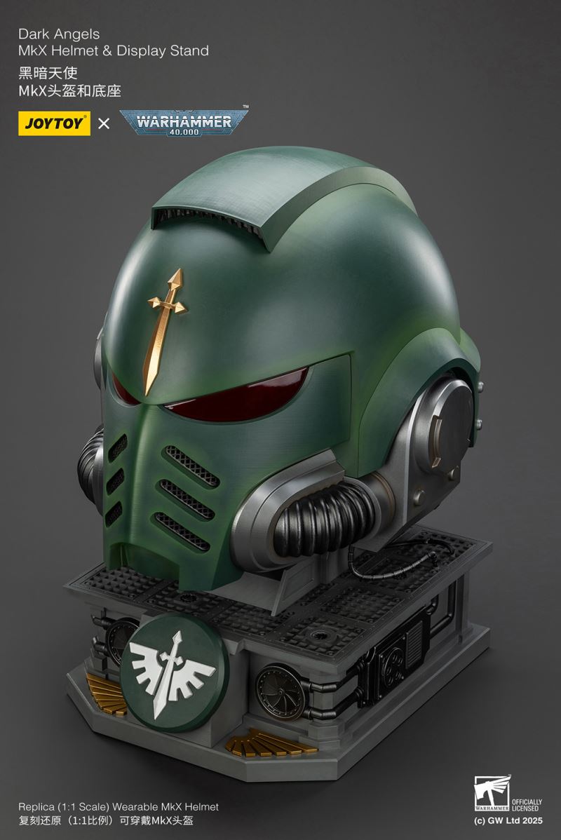 Dark Angels MkX Helmet & Display Stand